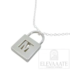 希少 美品 Tiffany&Co. ヴィンテージ ティファニー M カデナ ロック