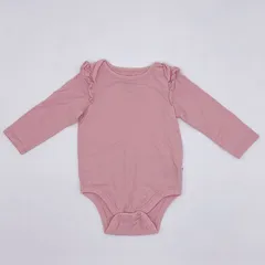 baby　Gap　ベビーギャップ　フリル付き　ロンパース　ピンク　80　□□