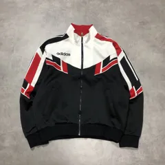 GQ4826◇adidas：90's トラックジャケット◇ブラック系 デサント製 アディダス ヴィンテージ ジャージ