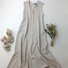 green label relaxing グリーンレーベルリラクシング ユナイテッドアローズ スラブオックス フレア ジャンパースカート マシンウォッシャブル (82Y＋9813)26N