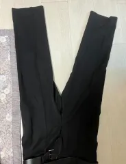 メンズ黒スラックスL