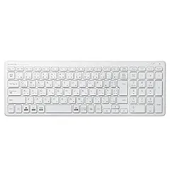 【中古】 エレコム キーボード Bluetooth パンタグラフ コンパクトキーボード Windows・Mac・iOS・Android対応 ホワイト TK-FBP101WH