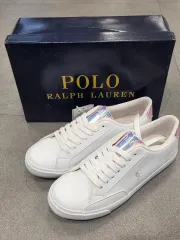 ポロラルフローレン 白 スニーカー 新品 (240)