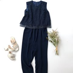 COMME CA ISM コムサイズム レース オールインワン オケージョン (82Y+9792)26N