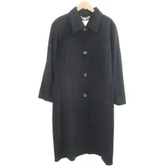 GINZA QUALITY MATSUYA カシミヤコート ロング 黒 ブラック X