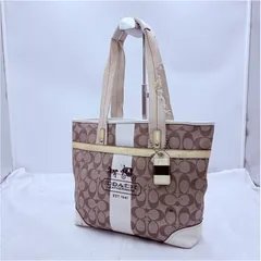 【❗️✨ヘリテージストライプ✨❗️】COACH A0868-11350 シグネチャートート 大容量 現状品