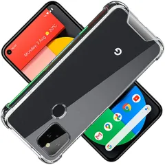 対応 Google Pixel 5 ケース Google Pixel5 クリア ケース GooglePixel5 シェル スマホ保護カバー〔SGS認証 クリア 美しい 光沢感 落下防止 衝撃吸収 保護 頑丈 軽量 傷防止 黄ばみ防止 ソフト 軽薄型 耐衝撃 米