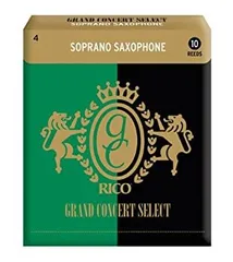 【中古】D'Addario WoodWinds ダダリオ リード ソプラノサックス用 GRAND CONCERT SELECT RGC10SSX400 [硬さ:4.0] 10枚入り 【国内正規品】のサムネイル