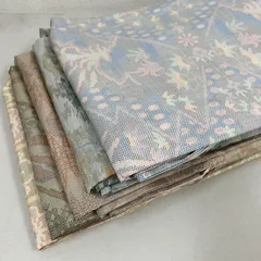 大島紬 着物 正絹 5着 着物まとめ売り リメイク材料 m-998
