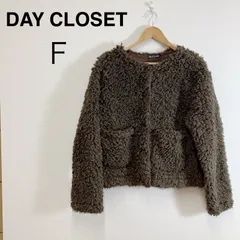 DAY CLOSET デイクローゼット レディース モコモコプードル風ボアブルゾン もこもこアウター ボアジャケット ショート丈ブルゾン レディースアウター 冬アウター 秋冬コーデ 防寒アウター カジュアルコーデ 大人カジュアル 韓国ファッション F