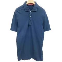 ドルモア DRUMOHR ポロシャツ 鹿の子 半袖 ドライタッチ コットン S 紺 ネイビー