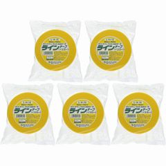 超特価！体育館，職場の区画線引き等に! ラインテープ 黄6.白3.青2計