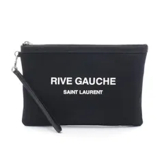 イヴサンローラン クラッチバッグ　セカンドバッグ　ブラック レザー　YSL ロゴ Yves Saint Laurent（イヴ・サンローラン） セカンドバッグ クラッチ