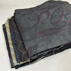 大島紬 着物 正絹 5着 着物まとめ売り リメイク材料 m-1003