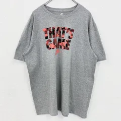 古着 used　NIKE　ナイキ　半袖英語ロゴプリントＴシャツ　クルーネック　THAT’S GAME　グレー　2XLサイズ【値引き交渉OK！】