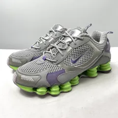 【中古】Nike Women's Shox TL Nova スニーカー ナイキ ショックス メタリックシルバー ライム ブラスト[17]
