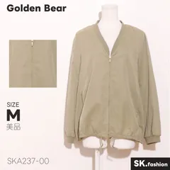 美品 Golden Bear アウター ジップ開閉 ノーカラー 薄手 シンプルデザイン 長袖 ブルゾンのサムネイル