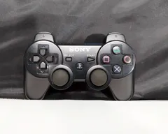 T【HY】【動作品】SONY PS3 純正 ワイヤレスコントローラー DUALSHOCK 3 CECHZC2J A2 振動機能搭載 ブラック Bluetooth接続 プレイステーション3 純正パッド[ゆうパケット発送、送料無料]HY003