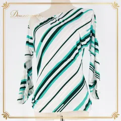 社交ダンス 衣装 トップス ブラウス グレイ系 チャコット Chacott 練習 レッスン 日本製 白 緑 伸縮 ストレッチ ストライプ柄 模様 爽やか パーティー ダンス衣装 イベント ステージ ホワイト系 グリーン系