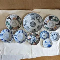 蔵出し品　骨董品　古道具　昭和レトロ　色絵付皿