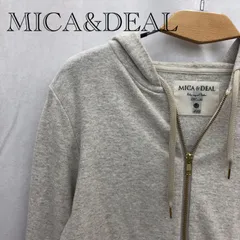 MICA & DEAL マイカアンドディール ジップアップパーカー スウェット トップス F ライトグレー  レディース ファッションのサムネイル