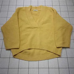 ◇ Θ アウターサンセット OUTERSUNSET ウール混Vネックニットプルオーバー Fサイズ レディース E  【1602130010530】