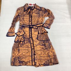 PRADA☆Landscape シャツワンピース ヨット ベルトラム革 フリル 