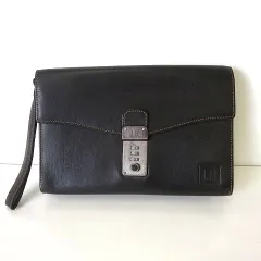 ダンヒル dunhill バッグ セカンドバッグ クラッチバッグ レザー ロゴ 黒 ブラック かばん 鞄 カバン