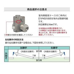 【新品・7営業日以内発送】美和ロック MIWA U9 PMK-HS ST 36 左 交換用面付錠（ノブタイプ） U9PMKHSST36左【沖縄離島販売不可】