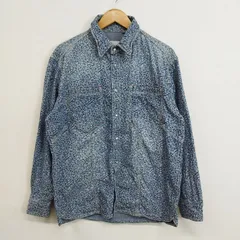 barassi バラシ デニム シャツ スナップボタン 小花 フラワー 長袖 コットン インディゴ 48 C41のサムネイル