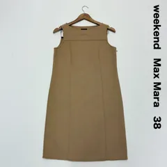 weekend Max Mara マックスマーラ☆クチートアマーノ ダブルフェイス ノースリーブワンピース キャメルのサムネイル