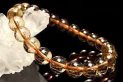 【１点物】高透明◇繊細金針 ゴールドルチルクォーツ　8.5mm　ブレスレット パワーストーン 天然石 _MC5749