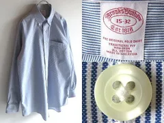 Brooks Brothers ブルックスブラザーズ TRADITIONAL FIT NON-IRON ストライプシャツ BDシャツ 15-32 ブルー ホワイト 青 白