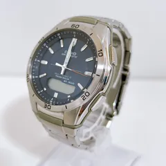 CASIO wave ceptor WVA-M640 充電ないため動作未確認　電波ソーラー　中古品　管理番号KKVURA4047