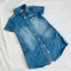 A622　SLAP SLIP 100サイズ デニム風 伸縮性なし