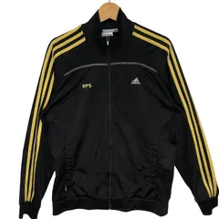 adidas/アディダス CLIMALITE clima365トラックジャケット ジャージ 金ライン 長袖 ライトアウター ジャージ CHINA Mサイズ ブラック