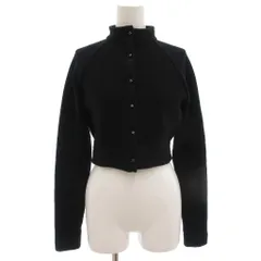 ベラルディ BERARDI クロップド丈 カーディガン ニット 長袖 00 黒 ブラック /GV
