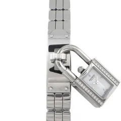エルメス HERMES 腕時計 ケリーウォッチ KE4.130 ダイヤベゼル/インデックス ロックモチーフ レクタンギュラー ホワイト 文字盤 SS クオーツアナログ 【箱・保付き】 【中古】のサムネイル