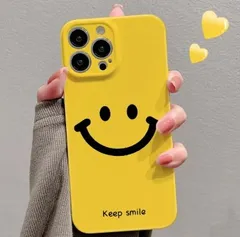 シンプルで楽しいスマイルデザイン iPhone17対応 ケース iPhone16 Pro Max / 15 / 14 / 13対応