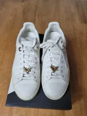 ルイヴィトン ゴールド ロゴプリント ロー 35サイズ