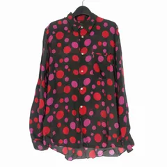 コムデギャルソンオムプリュス COMME des GARCONS HOMME PLUS 01SS ロングスリーブ ドットシャツ 長袖 ブラック/ピンク 黒 PE-B056