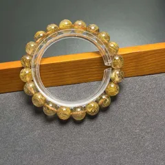 最高級!!!天然石★【70Aブラックシルバールチル】★銅銀針水晶ブレスレット 天然石 9.8-10.3mm ZB10212