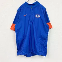 古着 used　NIKE 　ナイキ　ハーフジップ半袖プルオーバー　青　ブルー　Lサイズ【値引き交渉OK！】