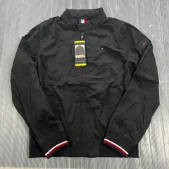 T365-138774 タグ付き TOMMY HILFIGER トミーヒルフィガー メンズ ボマージャケット US/S JP/M ブラック