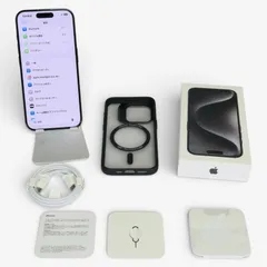 美品 SIMフリー iPhone 15 Pro 128GB ブラックチタニウム