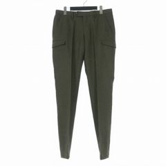 グリーンレーベルリラクシング ユナイテッドアローズ green label relaxing Ballis ウール カーゴパンツ スラックス L カーキ 3114-139-0372