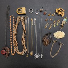 遺品整理まとめて□81】ジュエリー K18GF SILVER AGATHA courreges