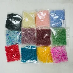 【12点セット】各25g 2mm 丸小 丸ビーズ シードビーズ まとめ売り ハンドメイド 素材 パーツ