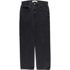 古着 リーバイス Levi's 505 REGULAR FIT ブラックデニム テーパードデニムパンツ メンズw32相当/eaa617270