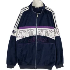 古着 80~90年代 アディダス adidas ベロアジャージ トラックジャケット メンズM相当 ヴィンテージ/eaa618078